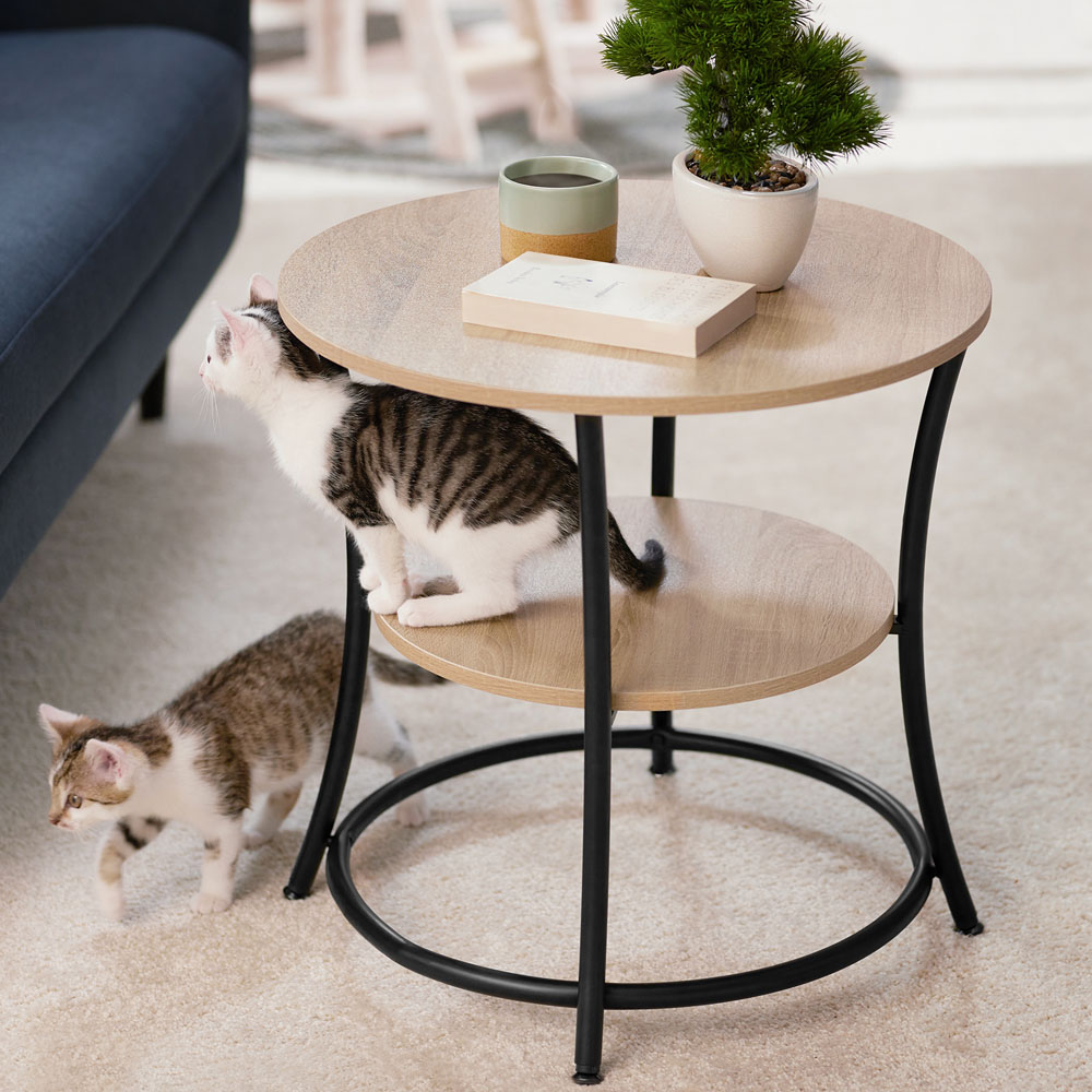 tectake Saint Louis Single Shelf Bedside Table Image 8