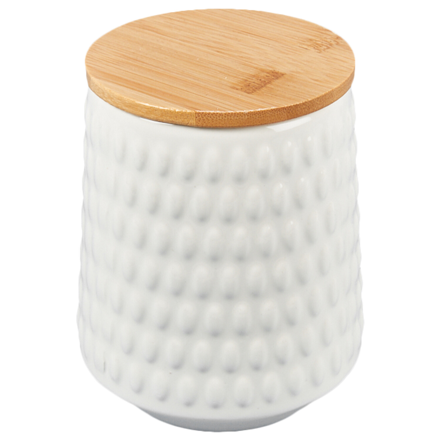 Large Conical Base Canister - White Image 2