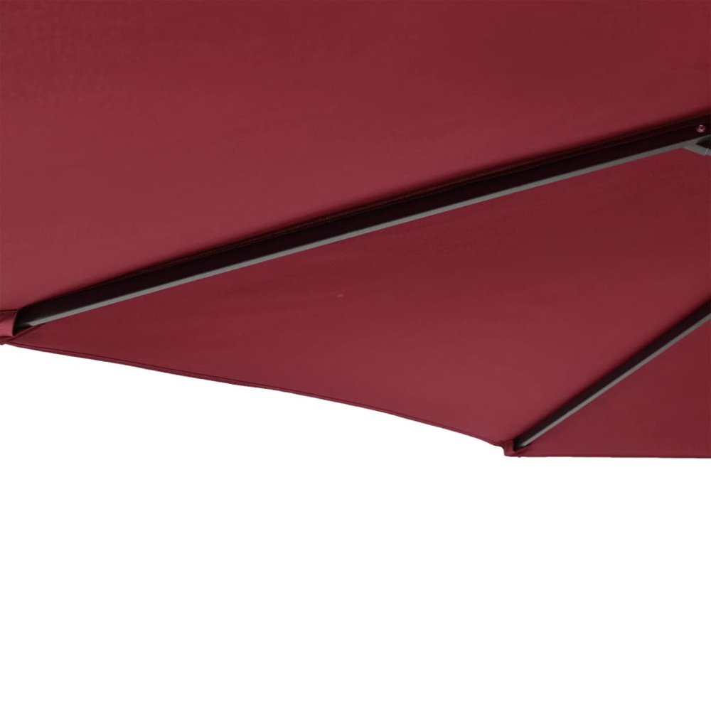 vidaXL Red Garden Parasol with Steel Pole 2.25m Image 7