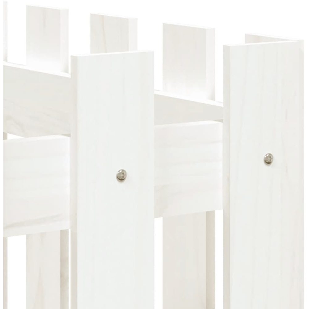 vidaXL White Pine Wood Raised Garden Bed 70 x 50 x 150cm Image 6