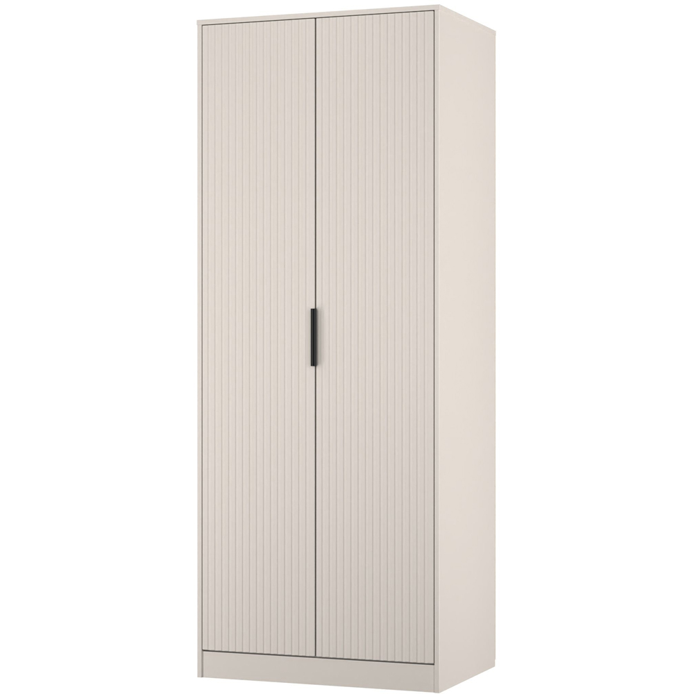 Crowndale Fluted 2 Door Kashmir Matt Tall Wardrobe Ready Assembled Image 4