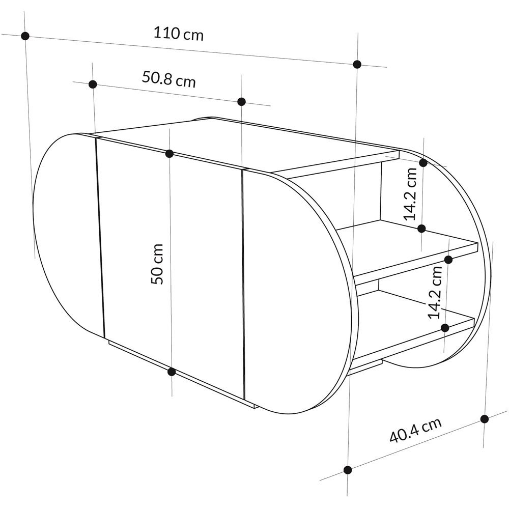 Decortie Pozy 2 Shelf Single Door Black Modern Shoe Storage Bench Image 7
