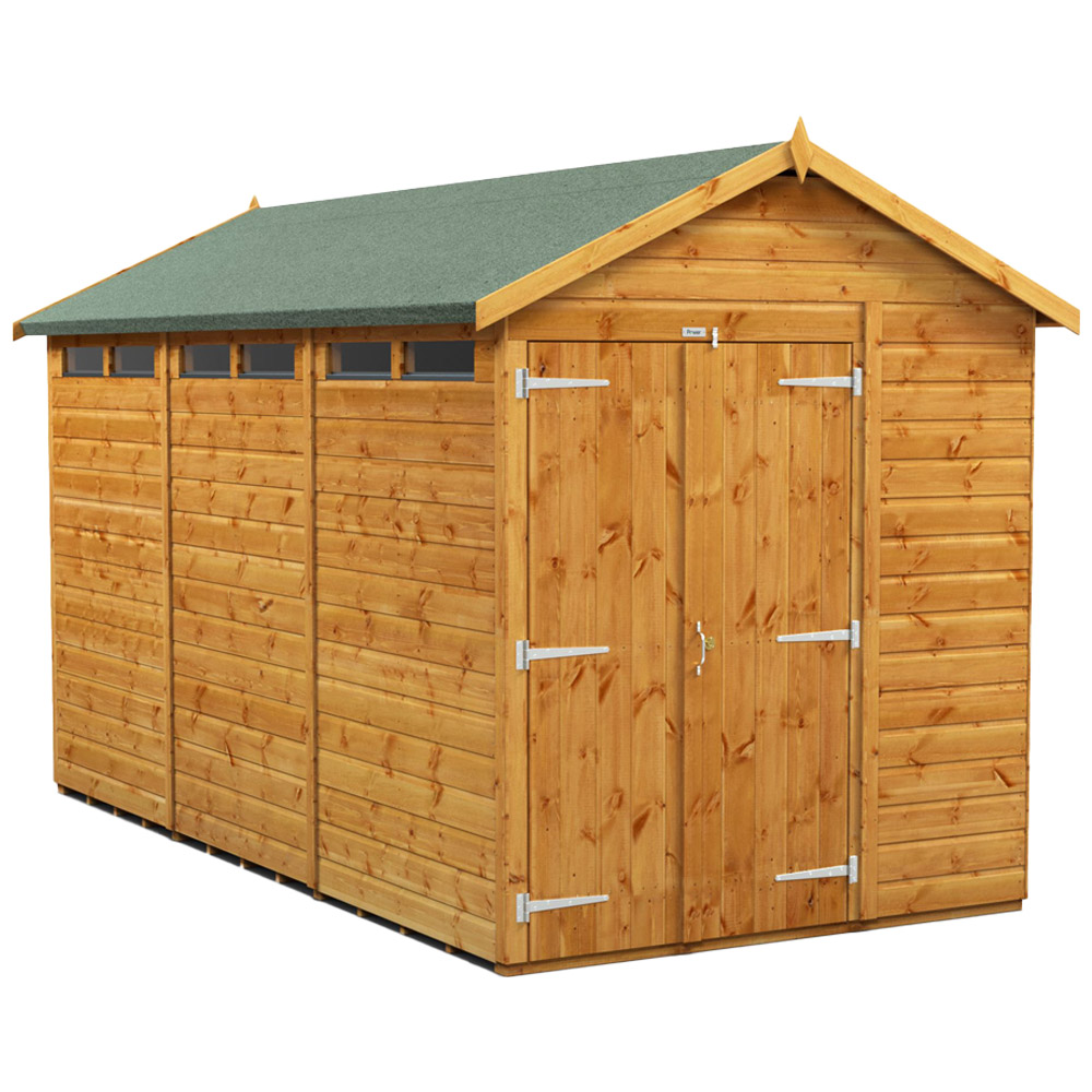 Power Sheds 12 x 6ft Double Door Apex Security Shed Image 1
