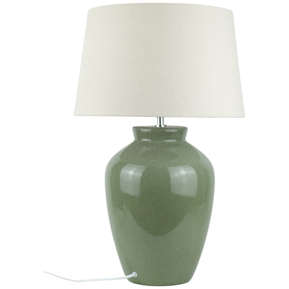 Vaughn Ceramic Table Lamp Green Image 1