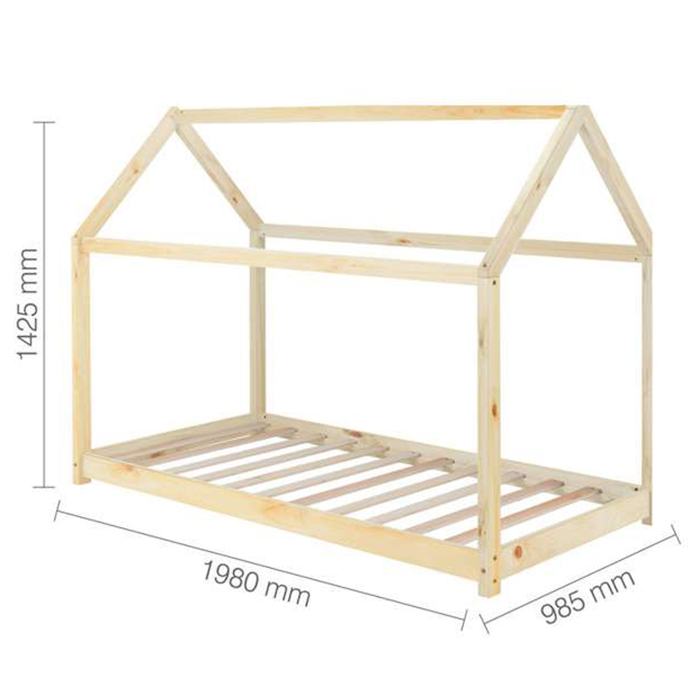 House Single Pine Bed Frame Image 5