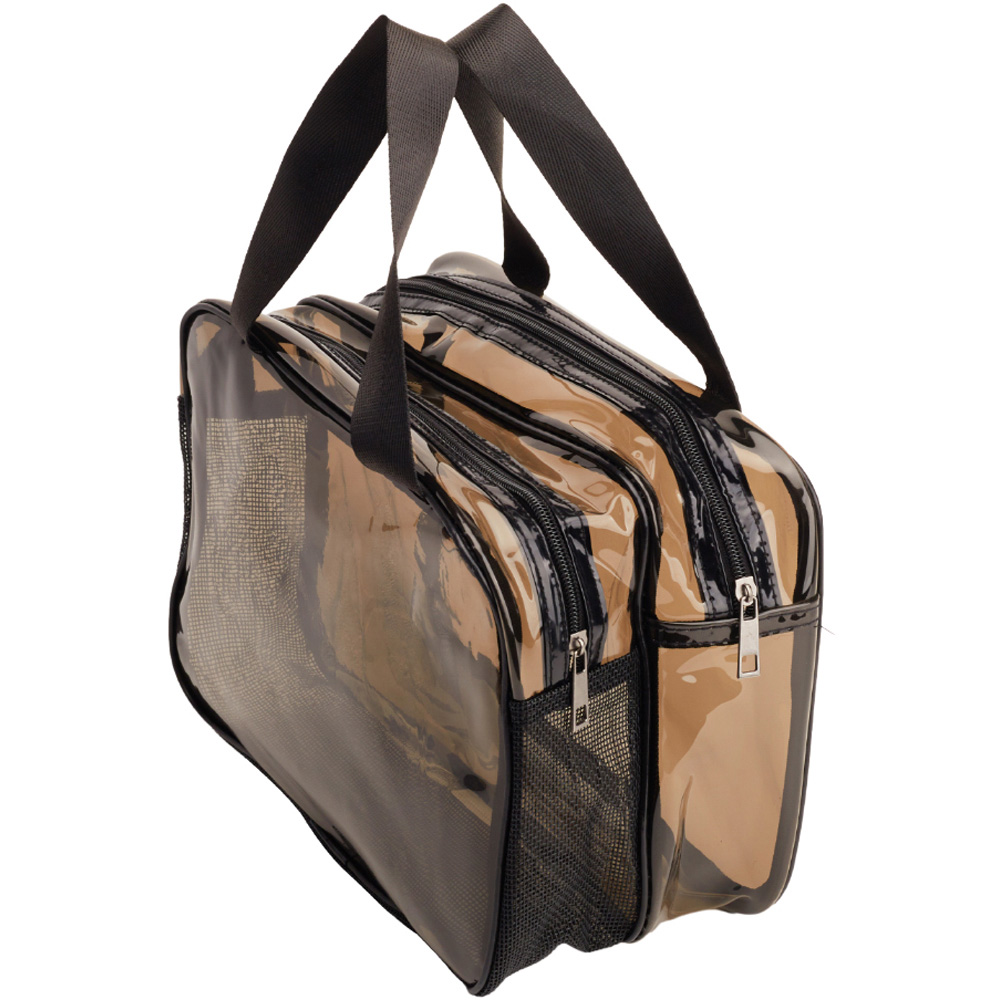 Living and Home Transparent Travel Makeup Bag with Dry and Wet Separation Image 4