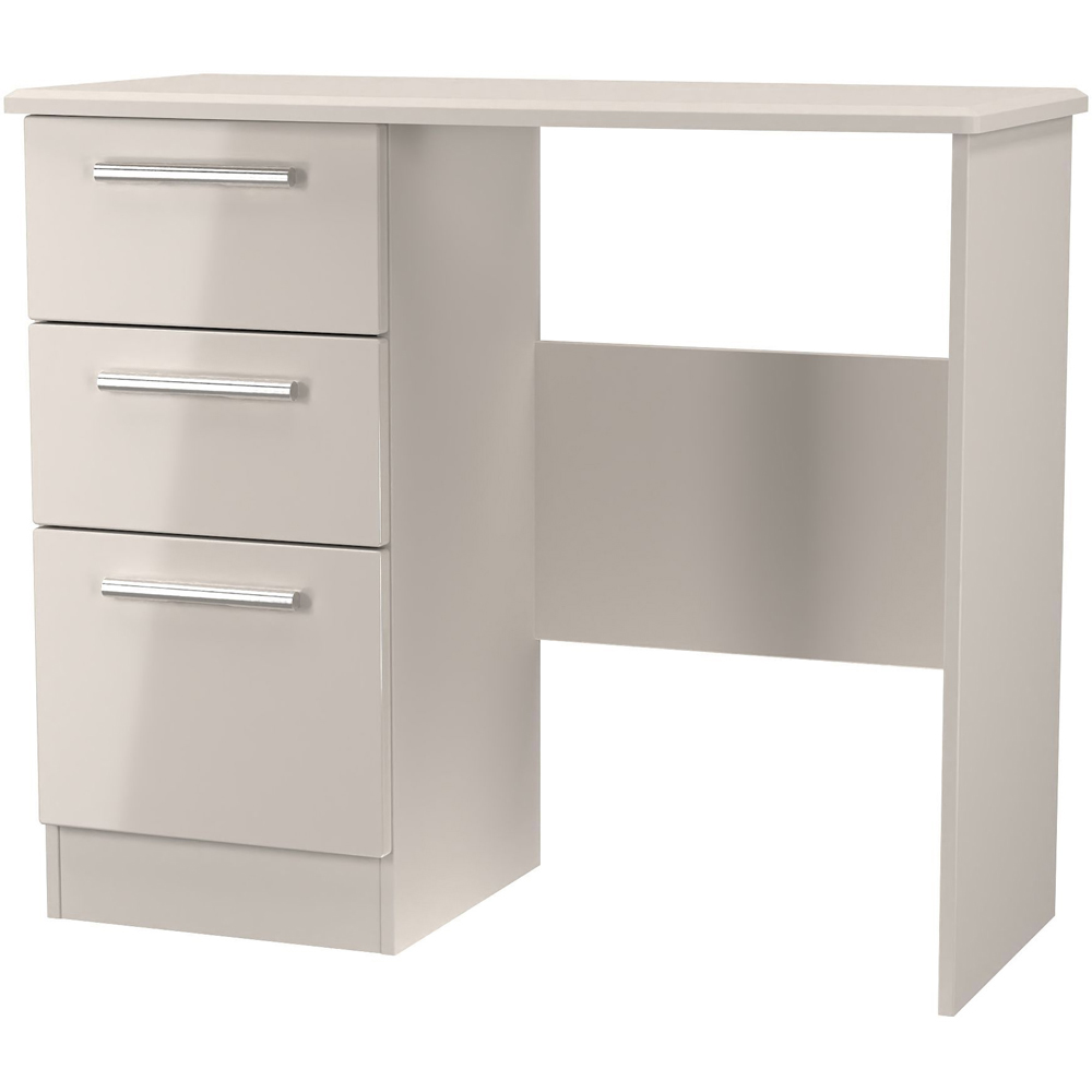 Crowndale Knightsbridge 3 Drawer Kashmir Gloss Vanity Dressing Table Ready Assembled Image 3