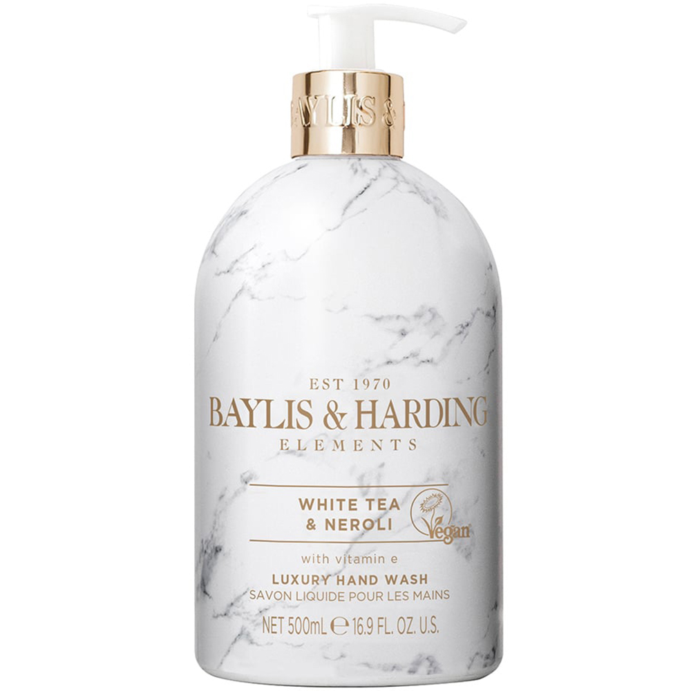 Baylis & Harding Elements Hand Wash White Tea and Neroli 500ml Image 1