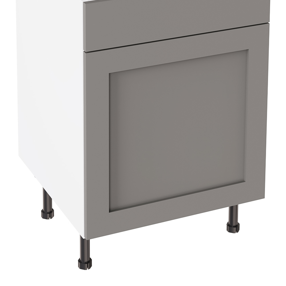 Kitchen Kit Shaker Matt Dust Grey Drawerline Base Cabinet 600mm Image 3