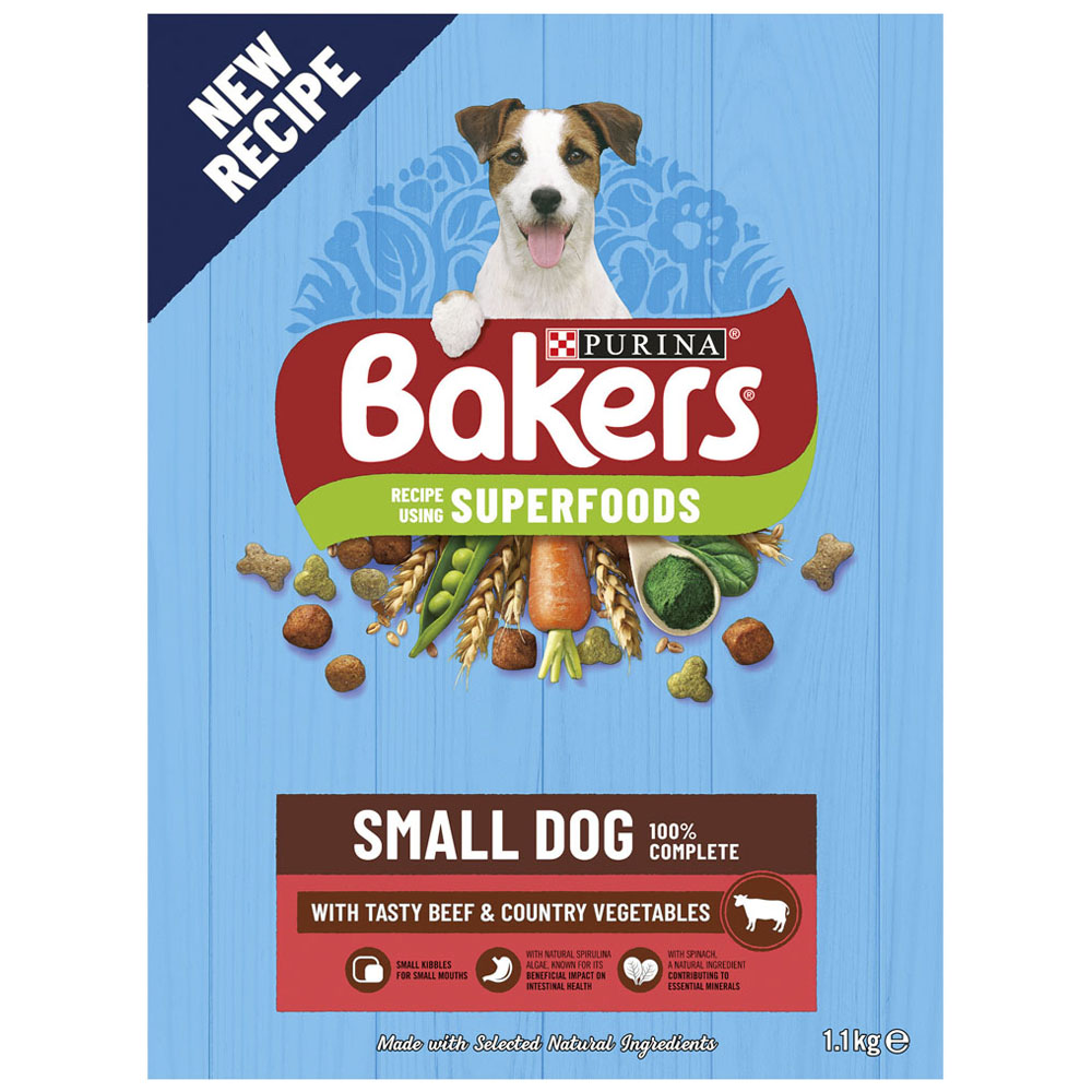 Bakers Beef and Veg Small Dog Food 1.1kg   Image 3