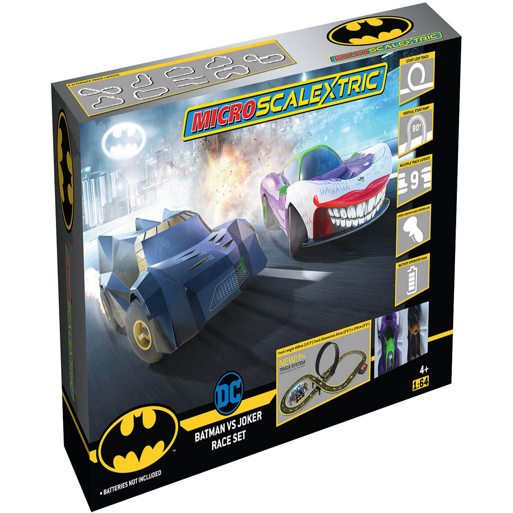 Scalextric Batman vs Joker Battery Powered Race Set Image 1