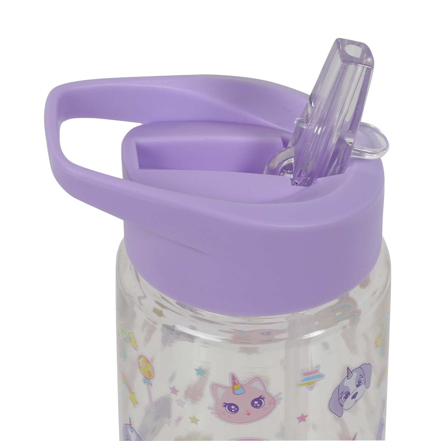i-doodle Pet Pals Water Bottle - Lilac Image 2