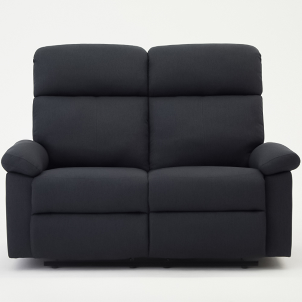 Home Detail Brody 2 Seater Dark Grey Manual Recliner Sofa Image 2