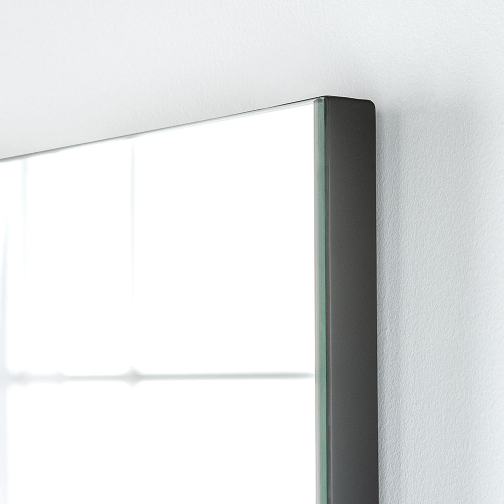 Yearn Seamless Black Rectangle Wall Mirror 90 x 60cm Image 3