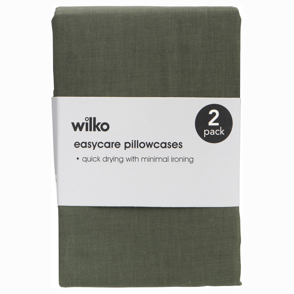 Wilko Thyme Housewife Pillowcases 2 Pack Wilko