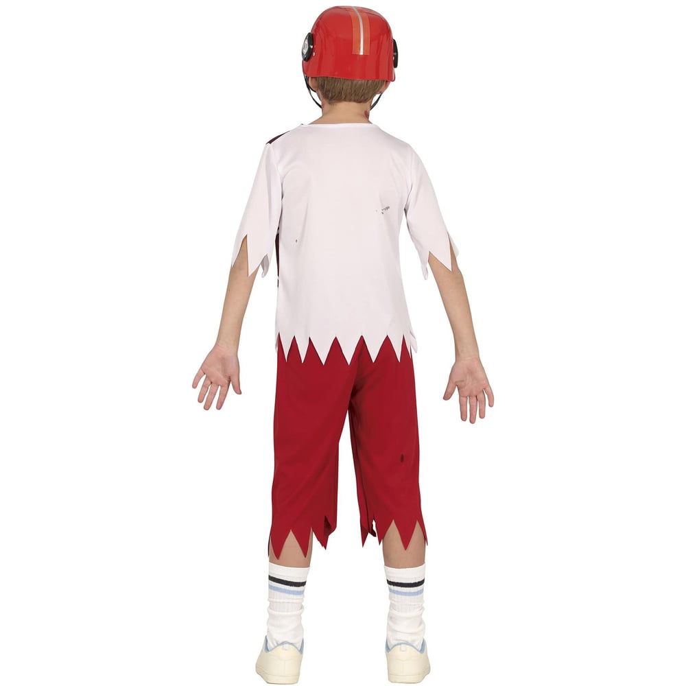 Fiestas Guirca Zombie Quarterback Red Polyester Costume Age 10 to 12 Years Image 2