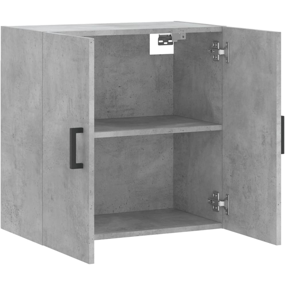 vidaXL 2 Door Concrete Grey Wall Cabinet Image 6