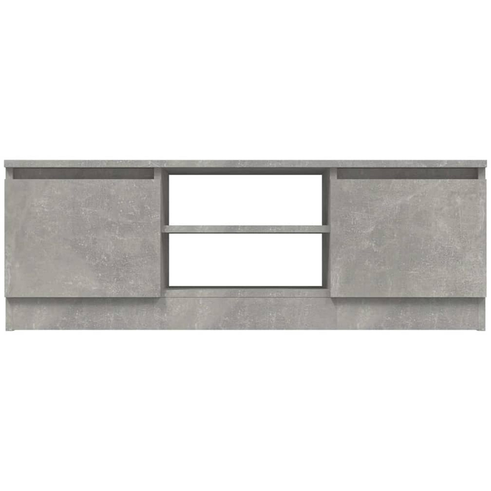 vidaXL 2 Door 2 Shelf Concrete Grey TV Cabinet Image 4