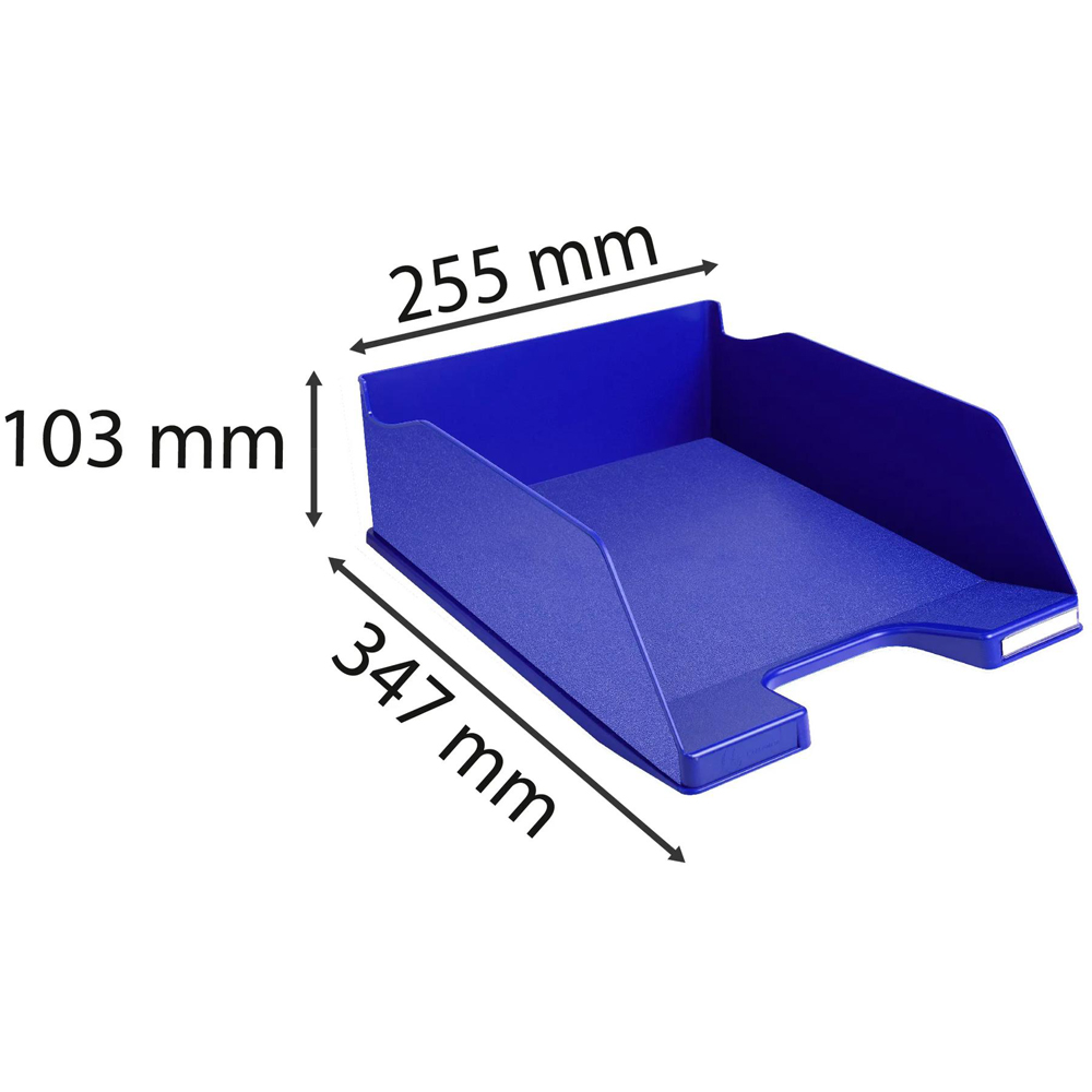 Exacompta Maxi Combo Night Blue Letter Tray 4 Pack Image 6