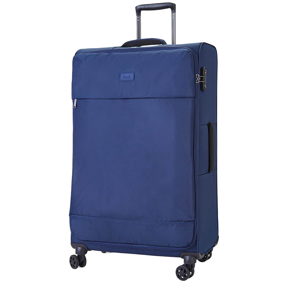 Rock Luggage Paris Large Navy Softshell Suitcase Image 1