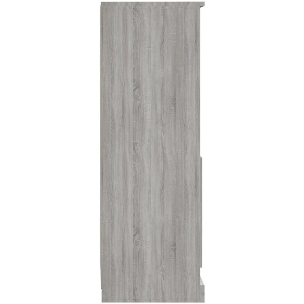 vidaXL Single Door 2 Shelf Grey Sonoma Highboard Image 7