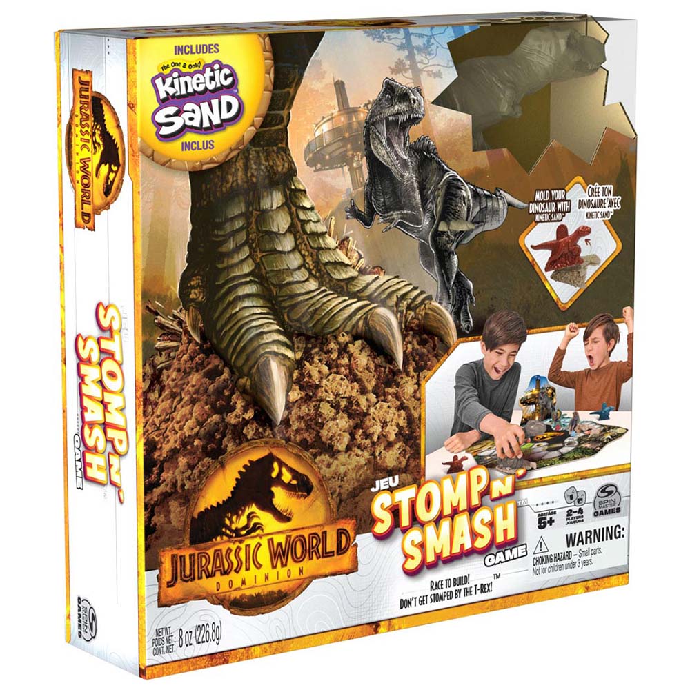 Kinetic Sand Jurassic World Stomp n Smash Board Game Image 1