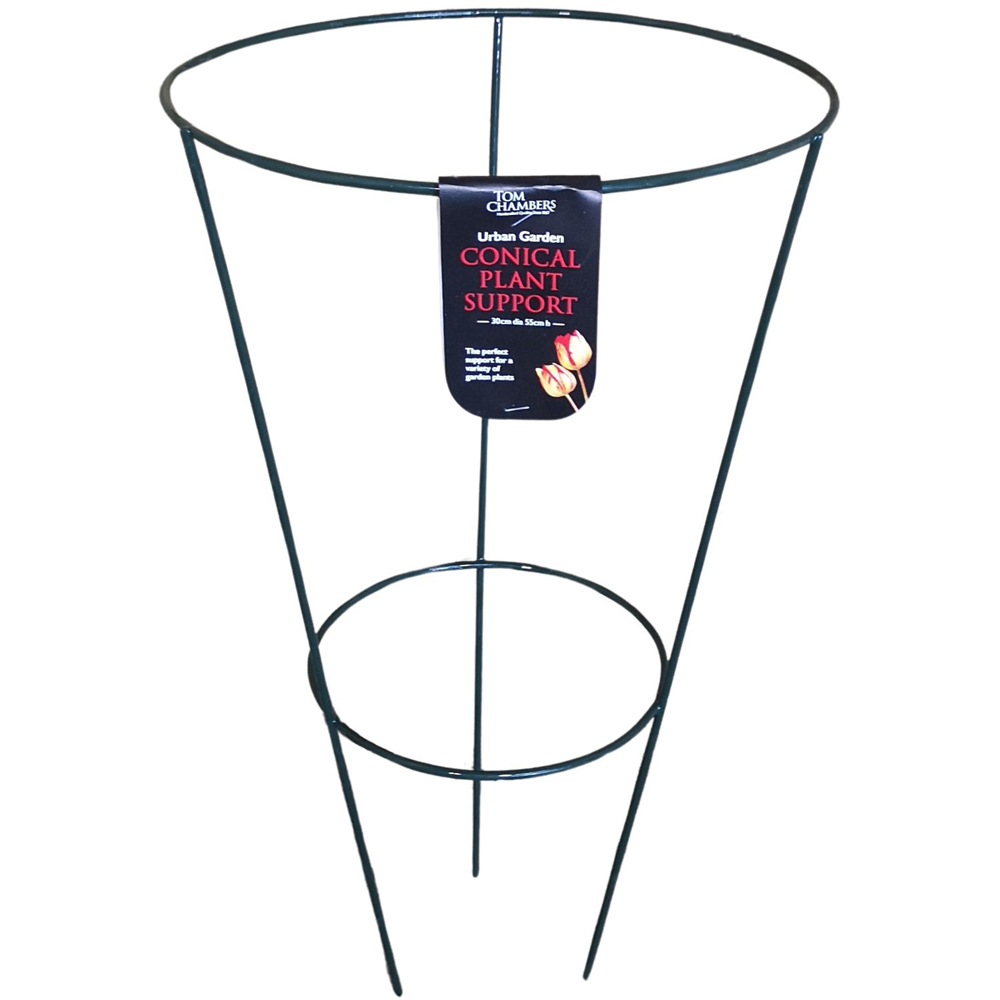 Tom Chambers Urban Green Medium Conical Garden Plant Support Ring 30cm Image 3