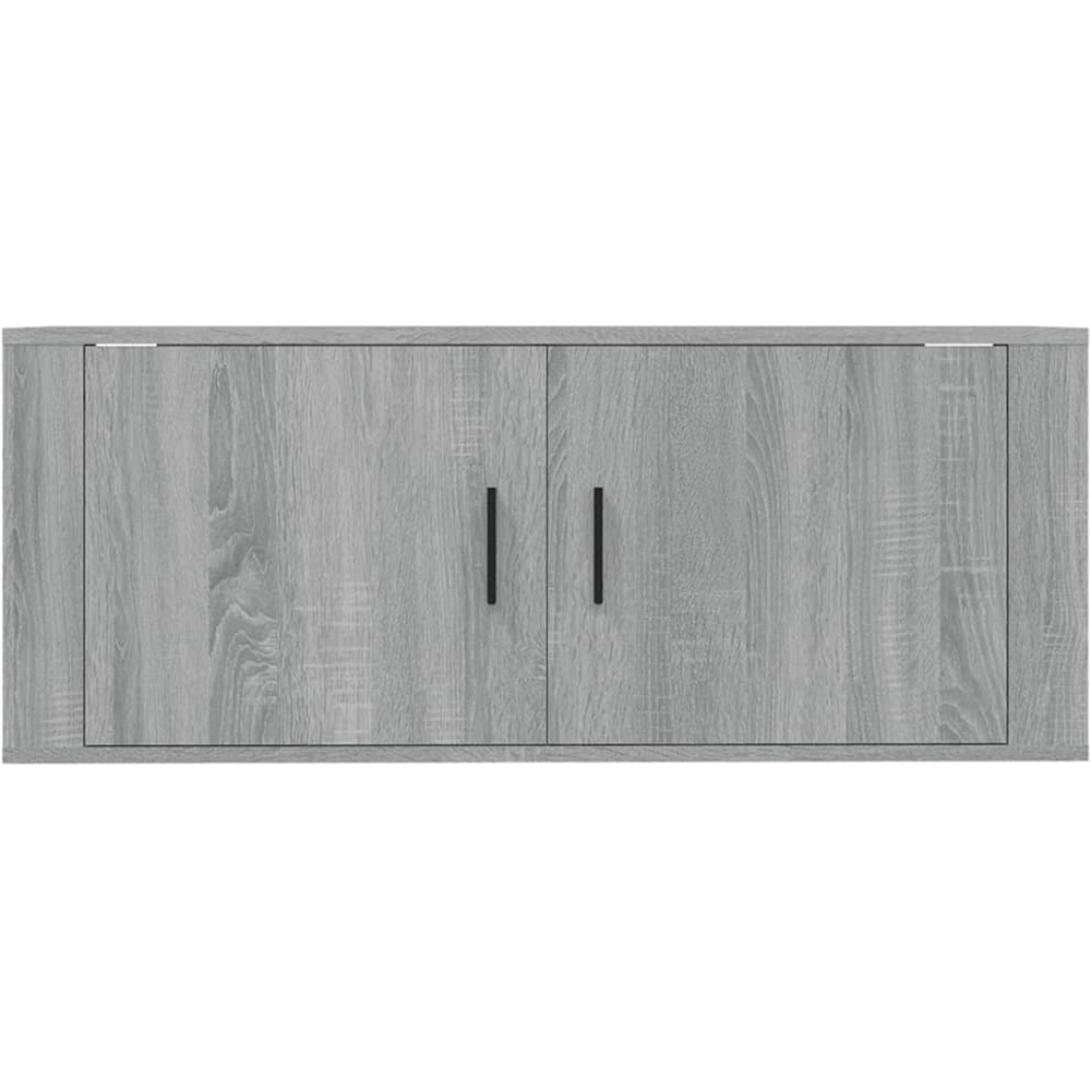 vidaXL 2 Door Grey Sonoma Wall Mounted TV Cabinet Image 6