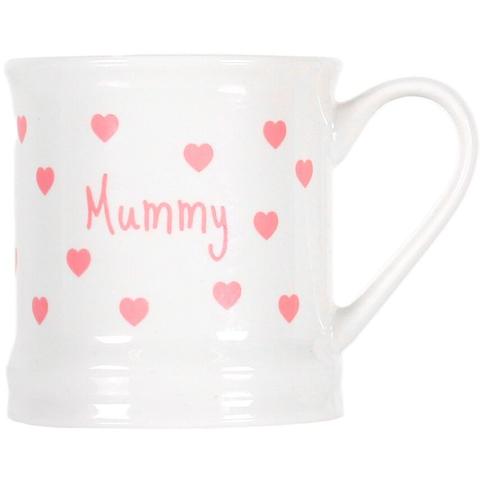 Single White Hearts Mummy Daddy Tankard Mug in Assorted styles Image 1