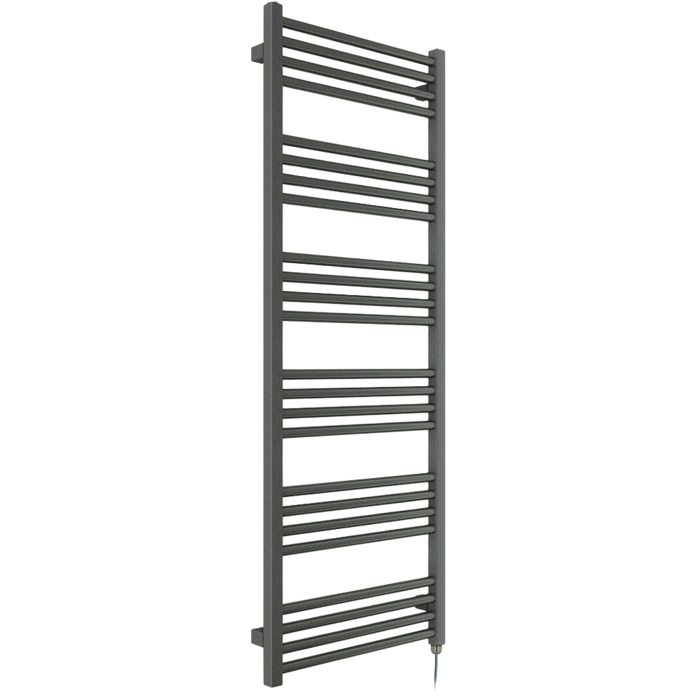 Terma Fiona E Sparkling Grey Electric Towel Rail 1380 x 500mm Image 1