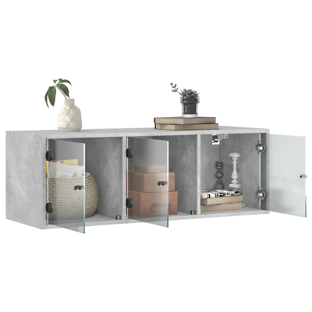 vidaXL 3 Door Grey Sonoma Wall Cabinet Image 5