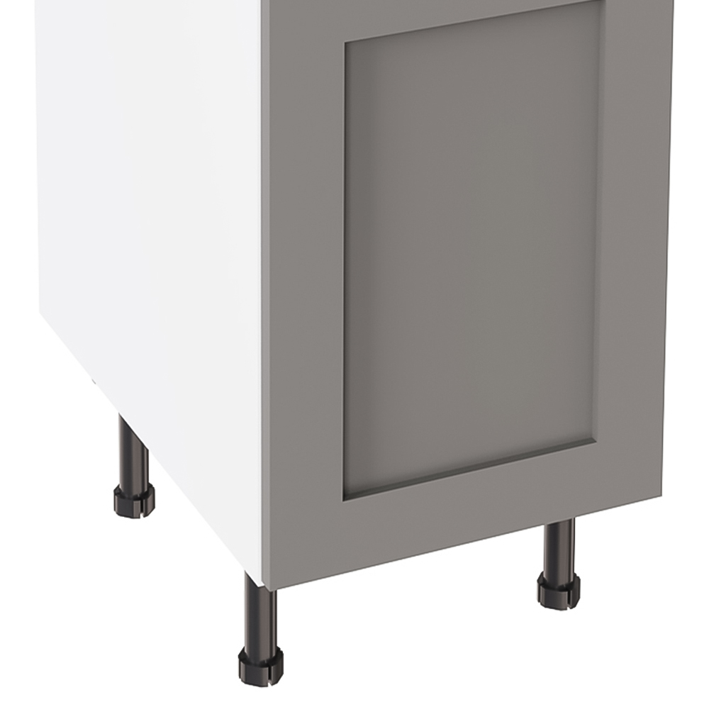 Kitchen Kit Shaker Matt Dust Grey Drawerline Base Cabinet 400mm Image 3