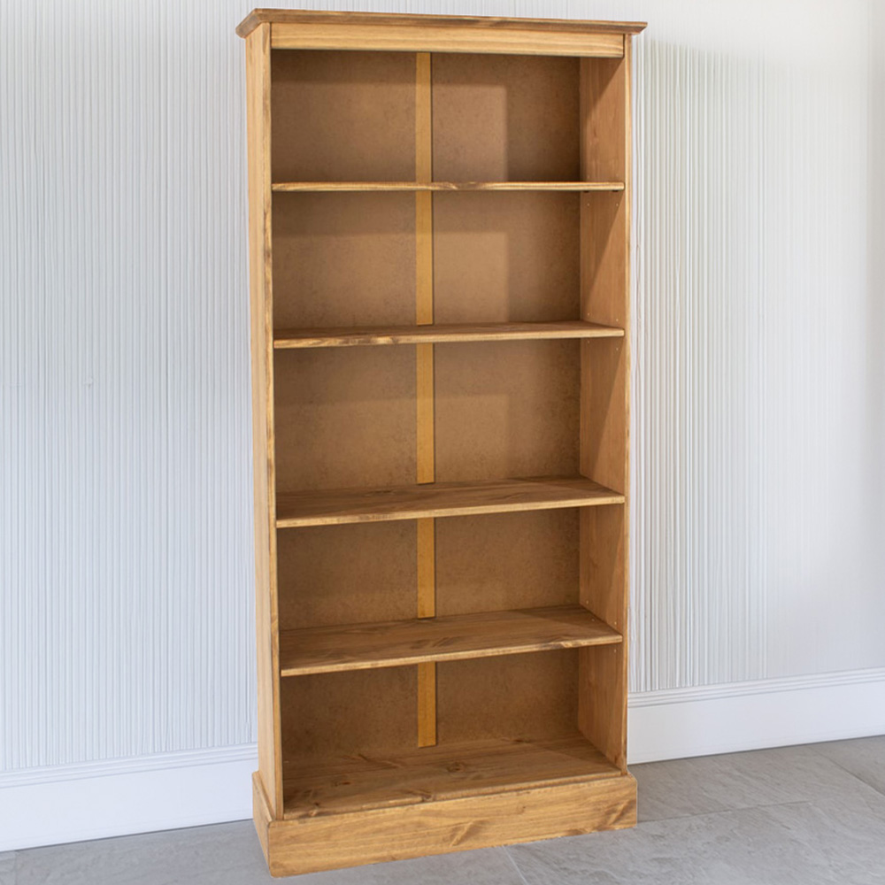 Core Products Corona 5 Shelf Pine Tall Bookcase Image 1