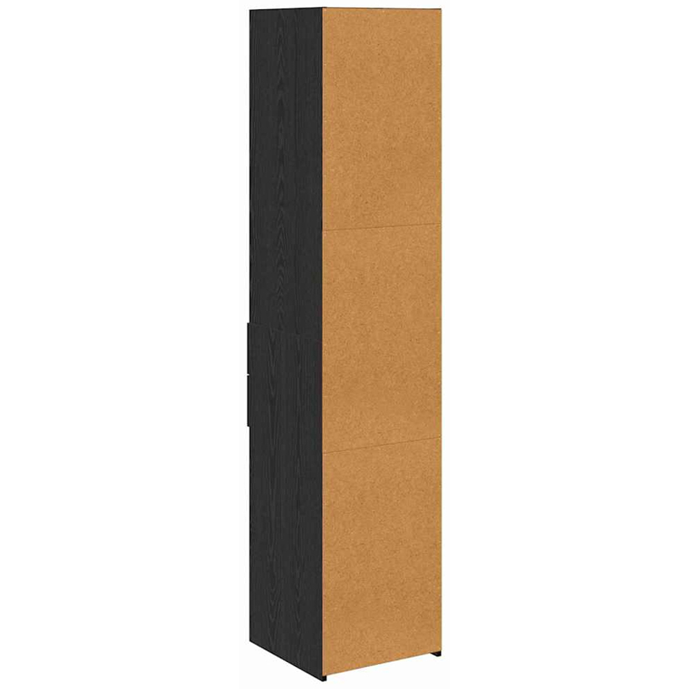 vidaXL 2 Drawer 5 Open Shelf Black Oak Tall Highboard Image 7