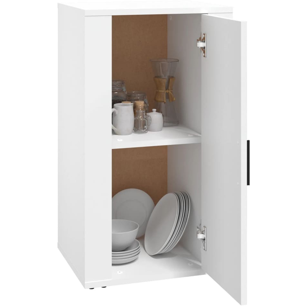 vidaXL Single Door White Sideboard Image 8