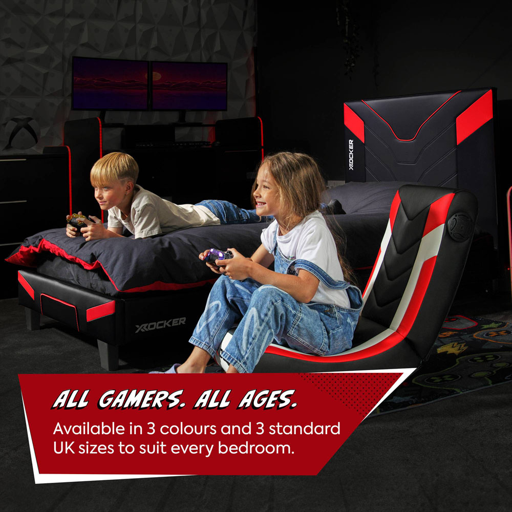 X Rocker Cerberus MKII Single Carbon Red Gaming Bed Image 6