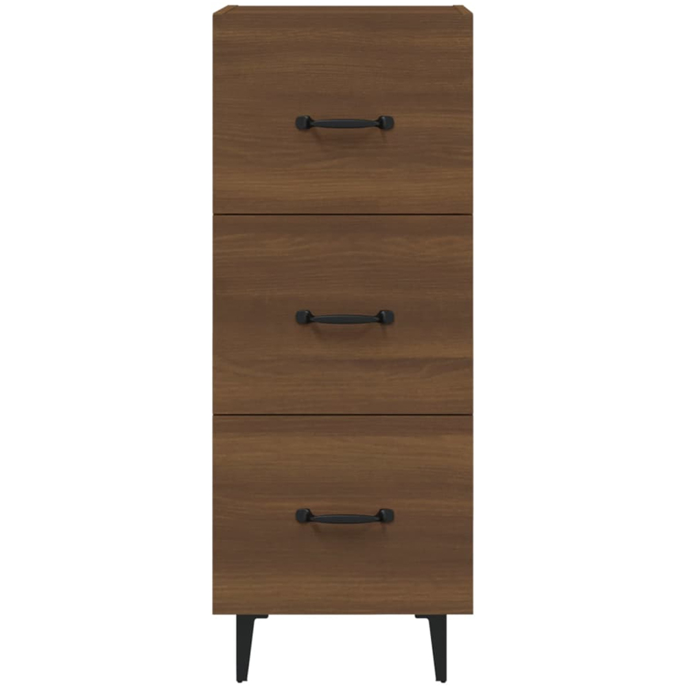 vidaXL 3 Drawer Brown Oak Sideboard Image 5