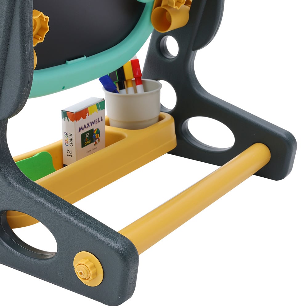 Living and Home Double Sided Adjustable Drawing Magnetic Easel with Board Games 68cm Image 3