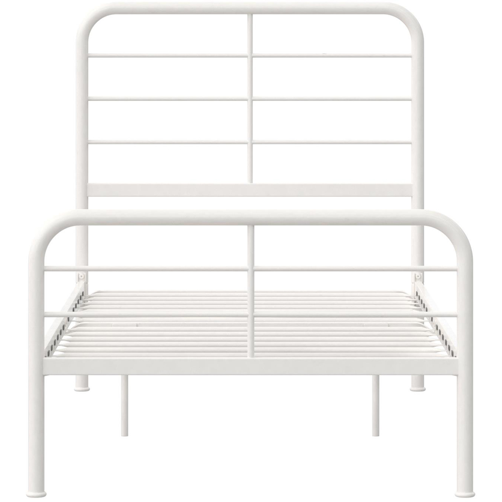 Dorel Millie Single White Metal Bed Image 4