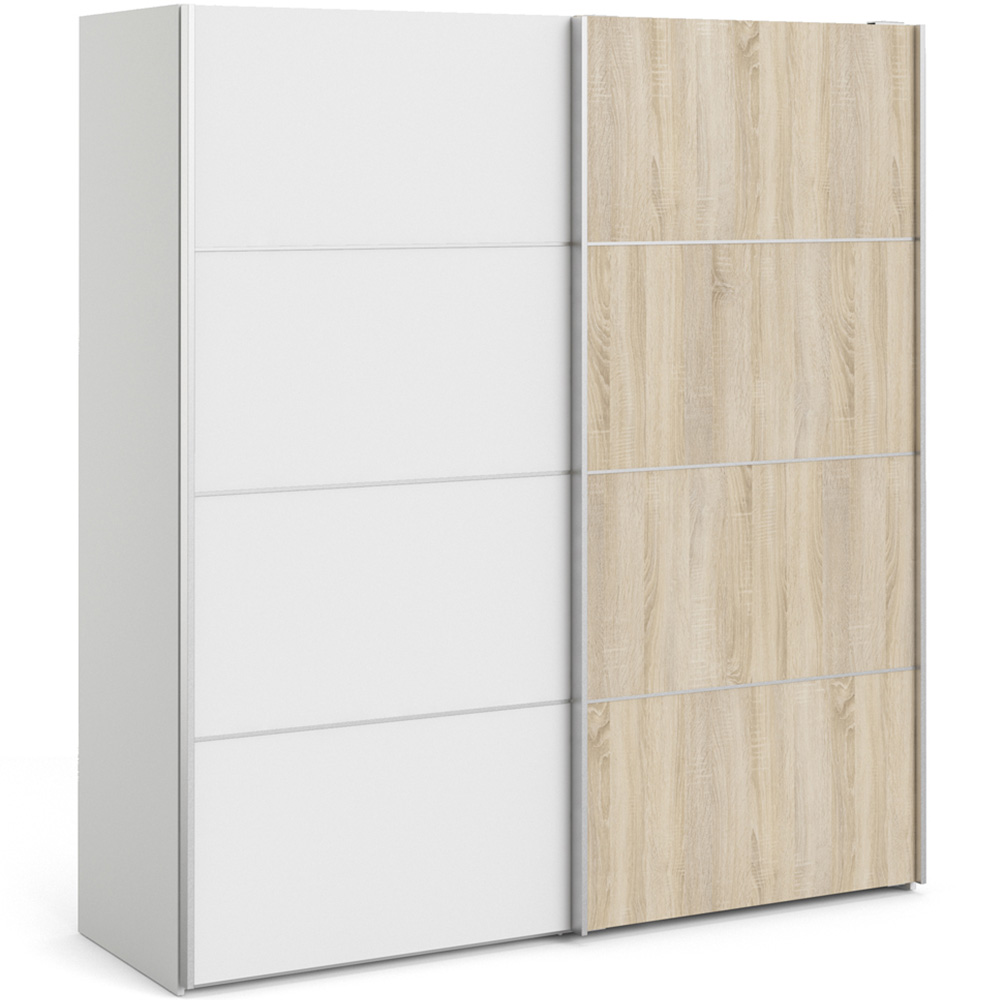 Florence Verona 2 Door White Sliding Wardrobe Image 2