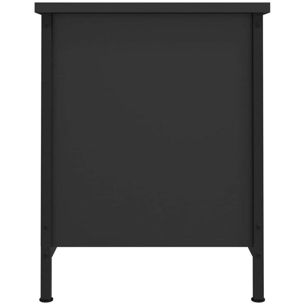 vidaXL 2 Door Black TV Cabinet Image 5