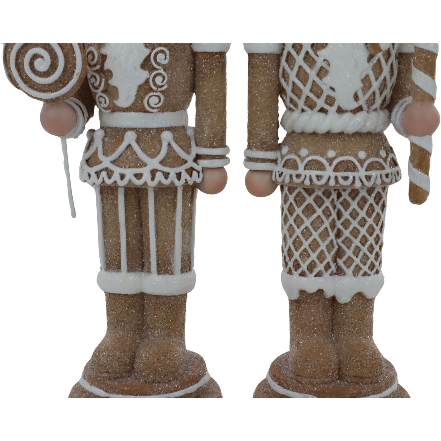 Festive Gingerbread Nutcracker Brown and White Image 4