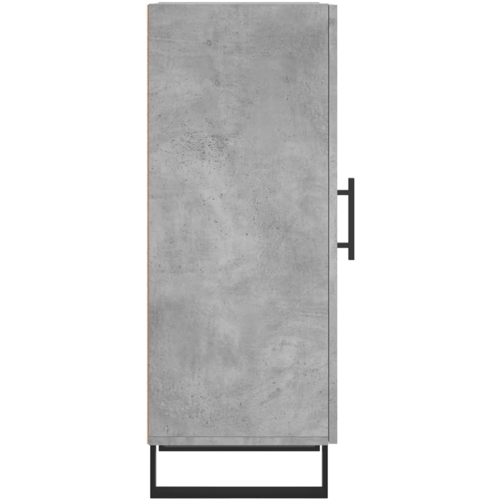 vidaXL Single Door Concrete Grey Wooden Sideboard Image 7