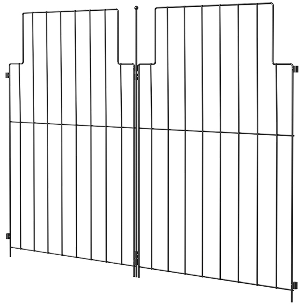 Living and Home 10 Piece Metal Garden Fence Image 1