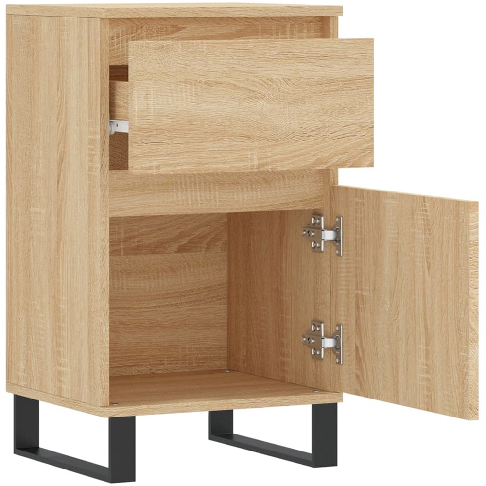 vidaXL 2 Door 2 Drawer Brown Sideboard Set of 2 Image 7