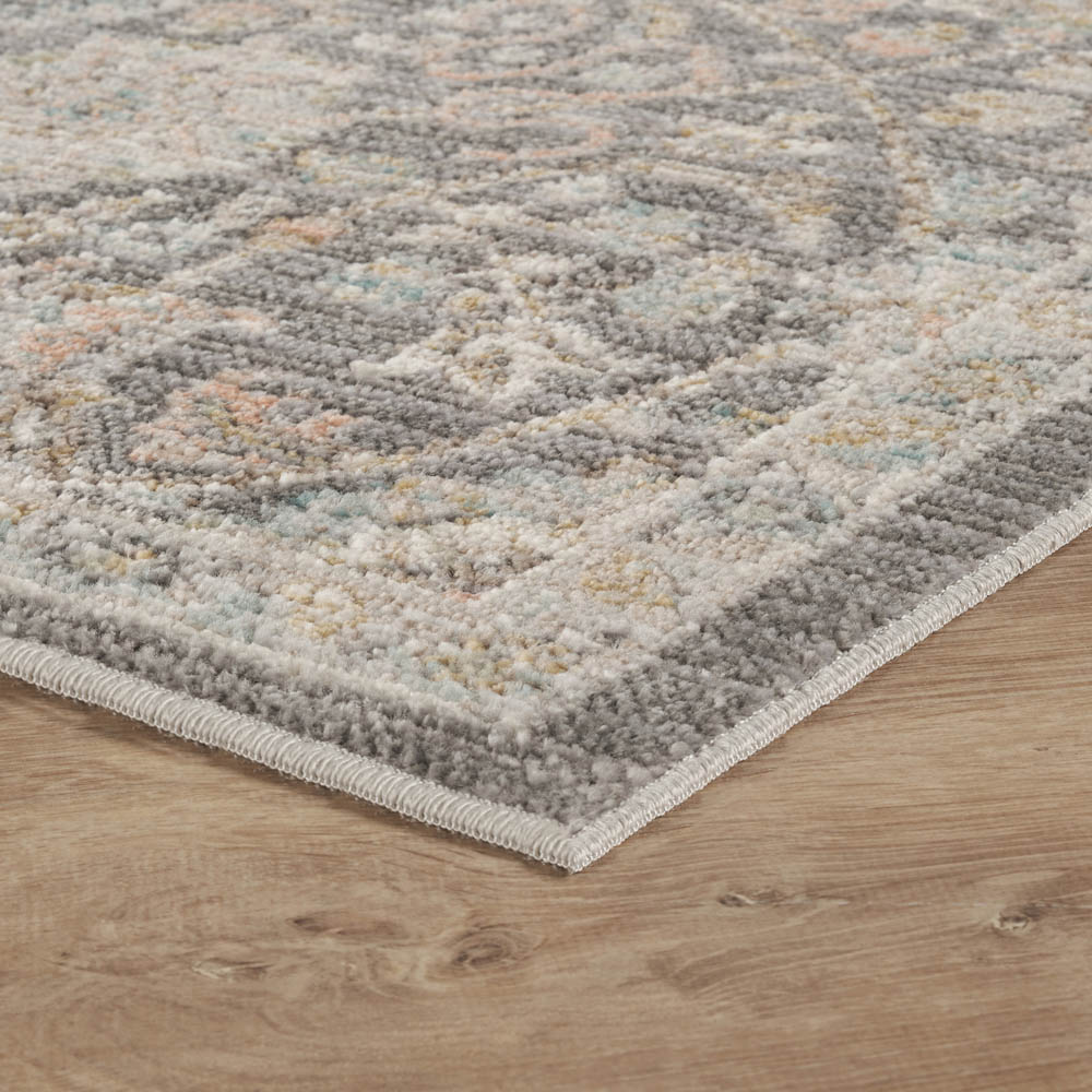 Desire Rugs Maia Grey Orchid Floral Non Slip Rug 60 x 220cm Image 3