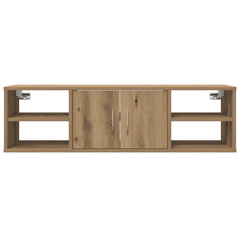 vidaXL 2 Door 4 Shelf Artisan Oak Wall Cabinet Image 3