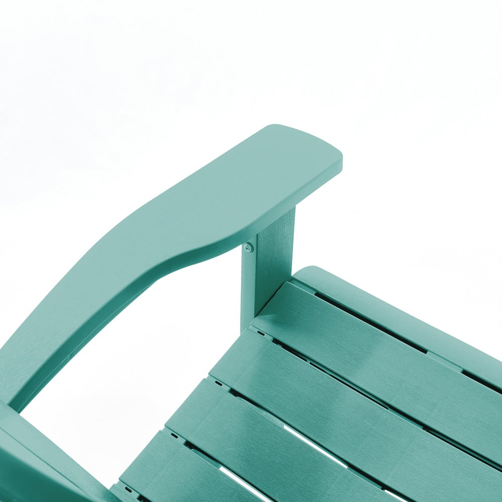 Keter Troy Aqua Teal Adirondack Chair Image 5
