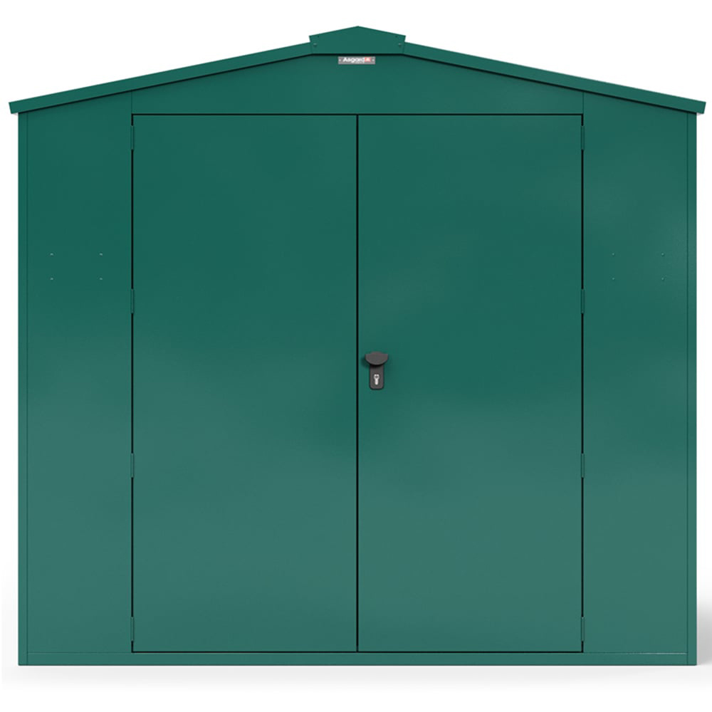 Asgard Gladiator 7 x 9ft Double Door Green High Security Apex Motorcycle Garage Image 3
