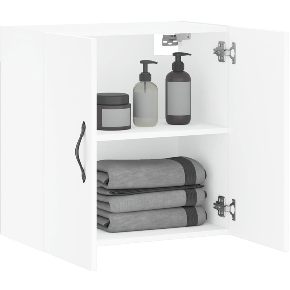 vidaXL 2 Door White Wall Mounted Cabinet Image 4